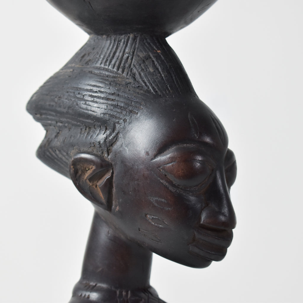 Yoruba Female Bowl Bearer Figure Nigeria