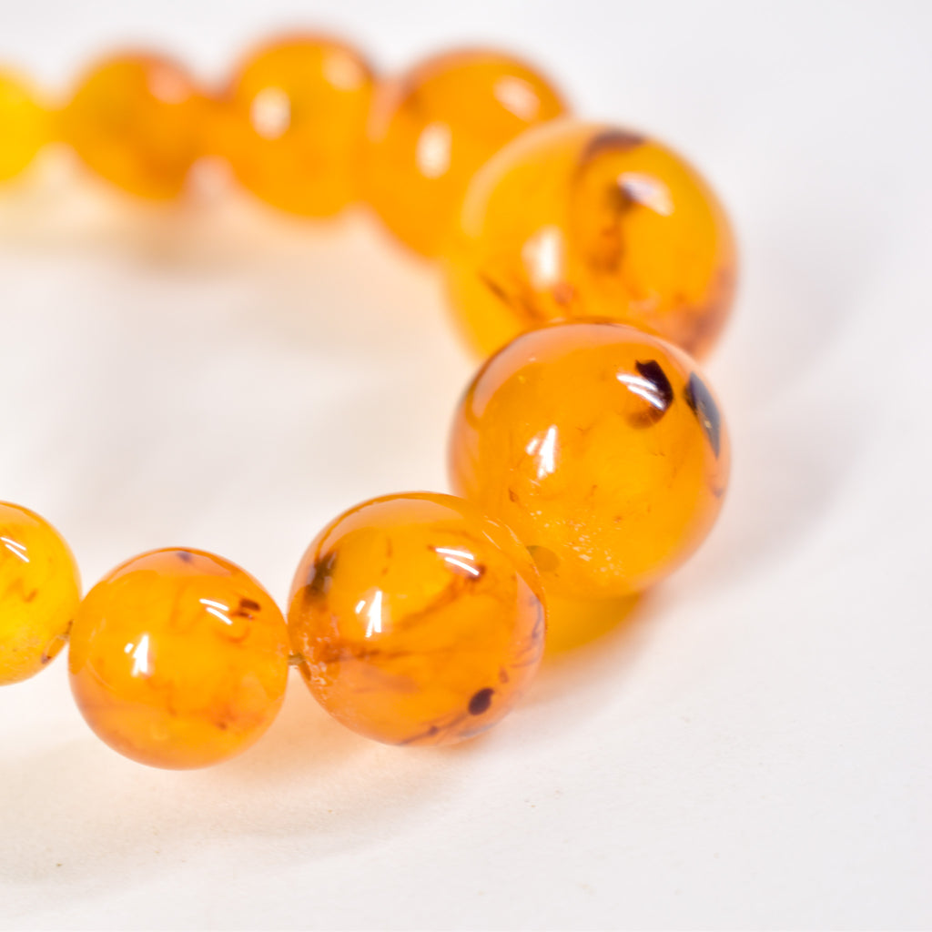Graduated Amber Trade Bead Necklace Henry Collection