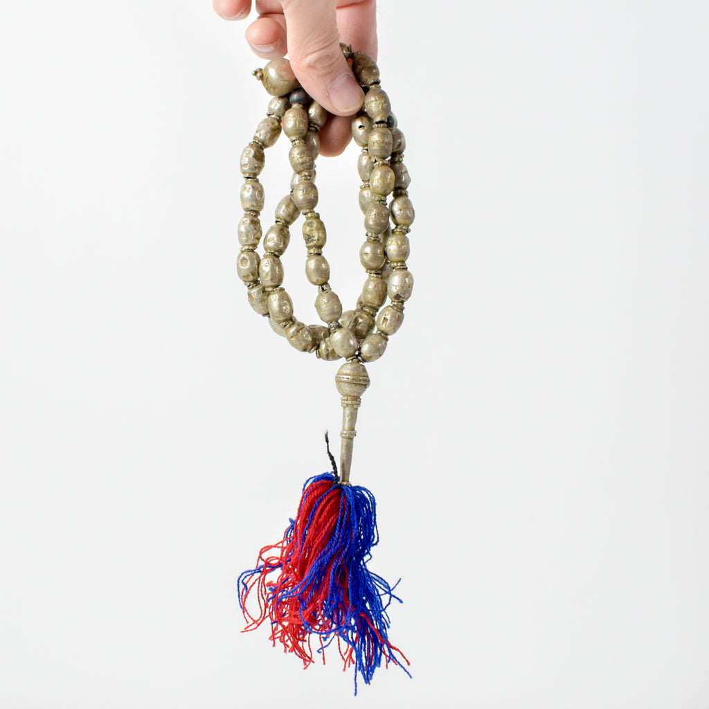 Silver Prayer Beads with Tassel Ethiopia