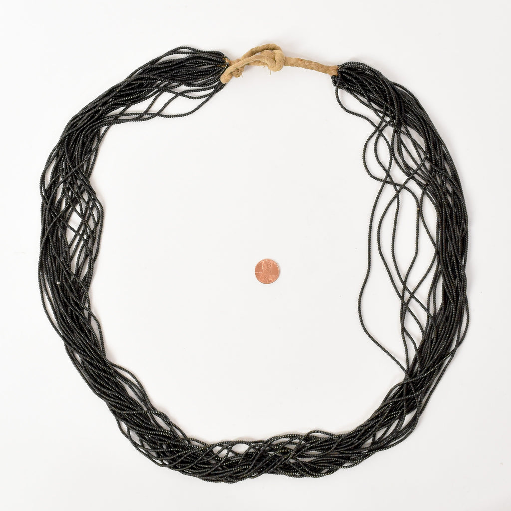 Baule Tamba Black Bead Necklace