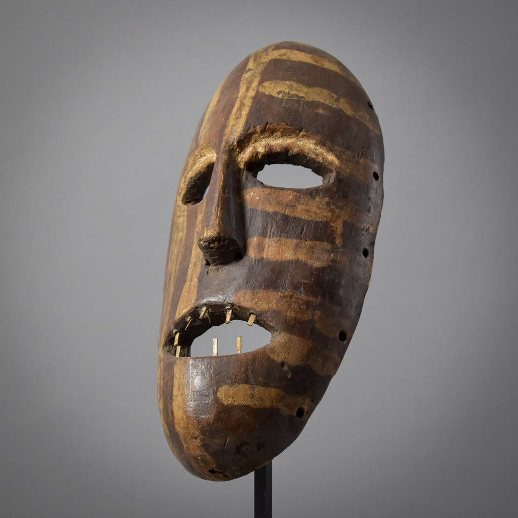 Kongo Ndunga Mask on Custom Stand Congo