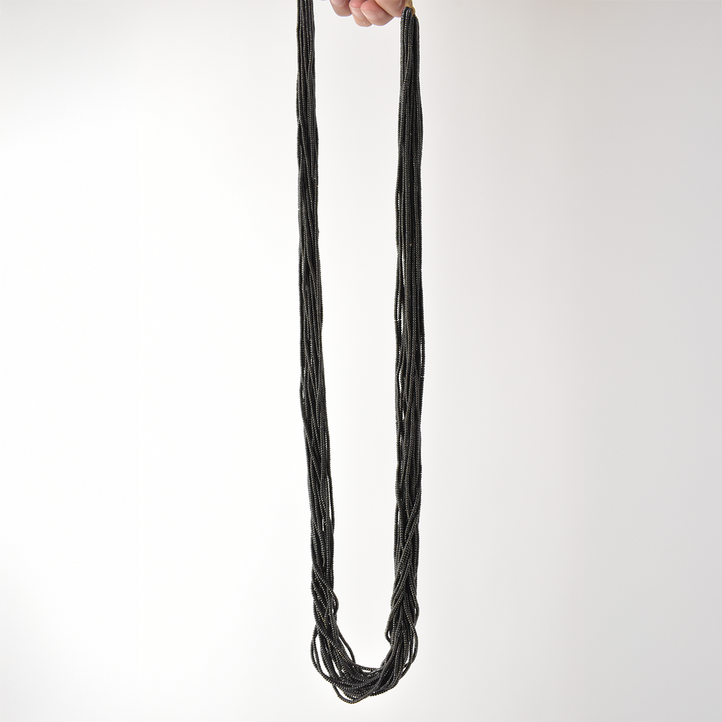 Baule Tamba Black Bead Necklace