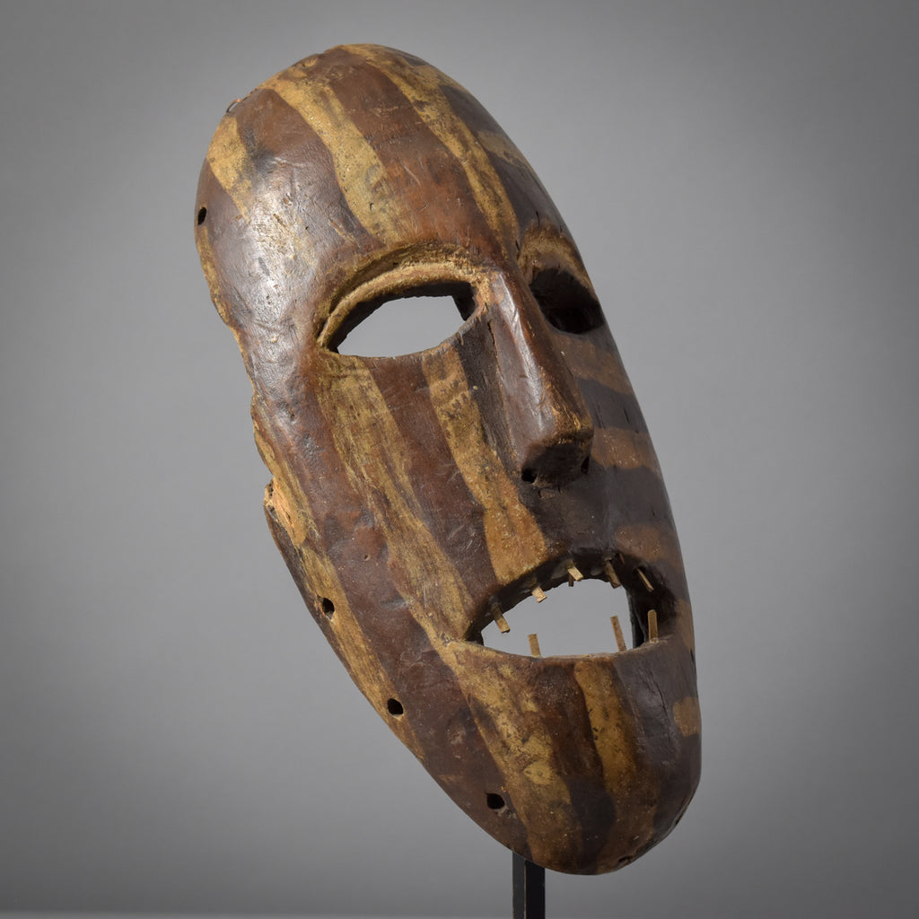 Kongo Ndunga Mask on Custom Stand Congo