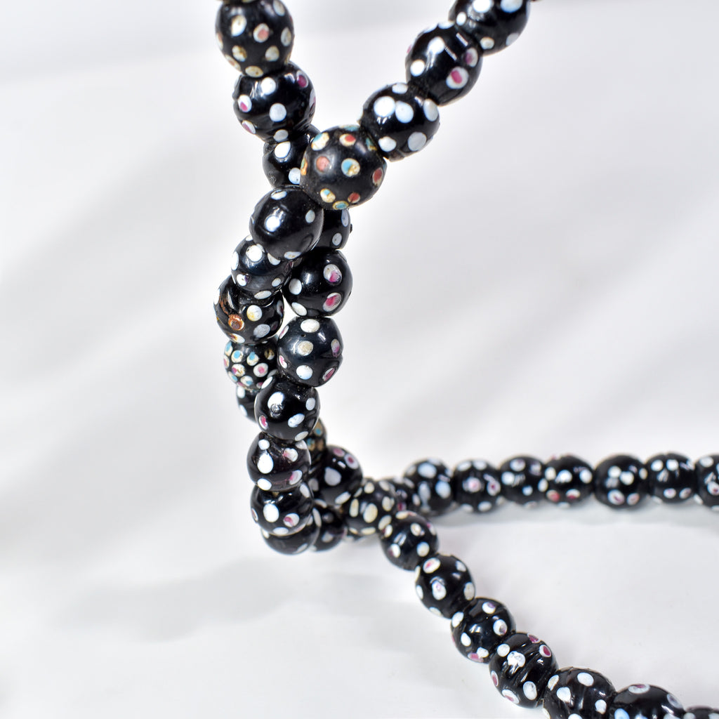 Venetian Skunk Black Trade Beads