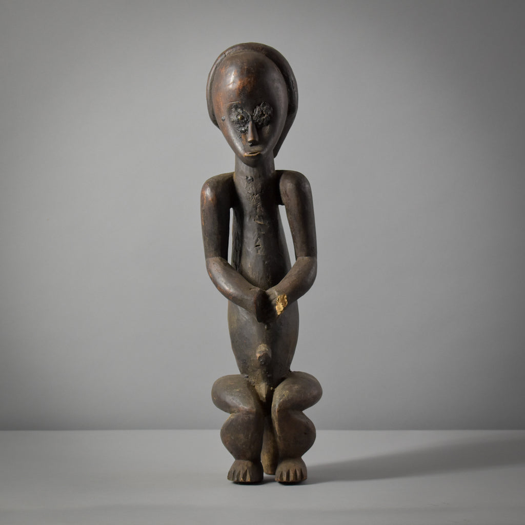 Male Fang Byeri Seated Reliquary Figure Gabon