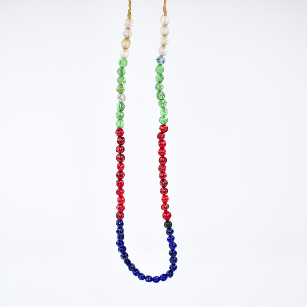 Venetian Starburst Melon Trade Beads 30 Inches