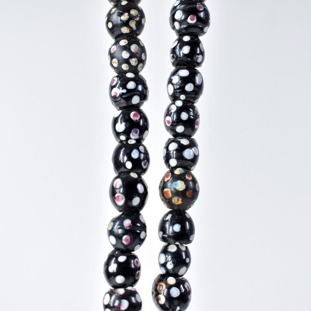 Venetian Skunk Black Trade Beads