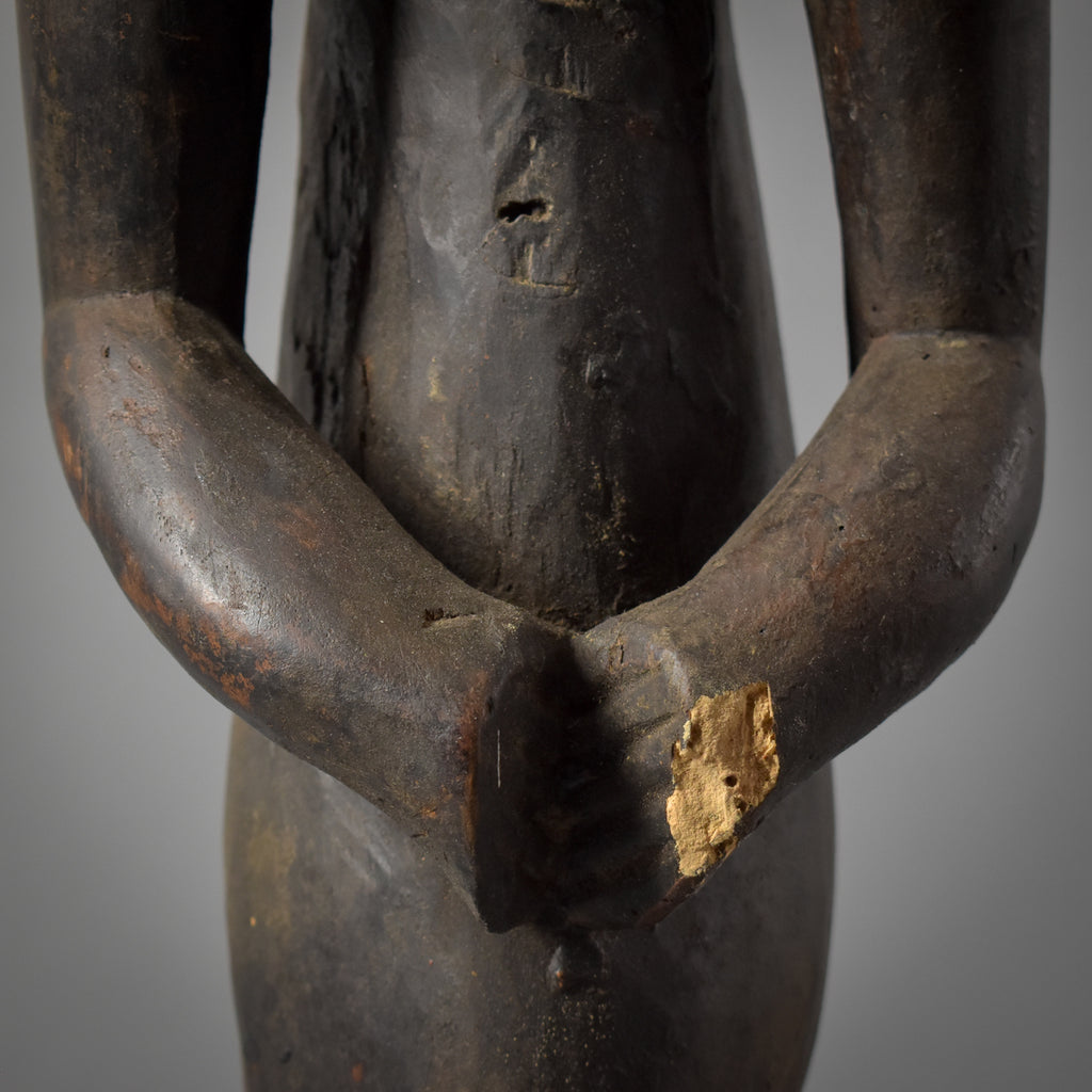 Male Fang Byeri Seated Reliquary Figure Gabon