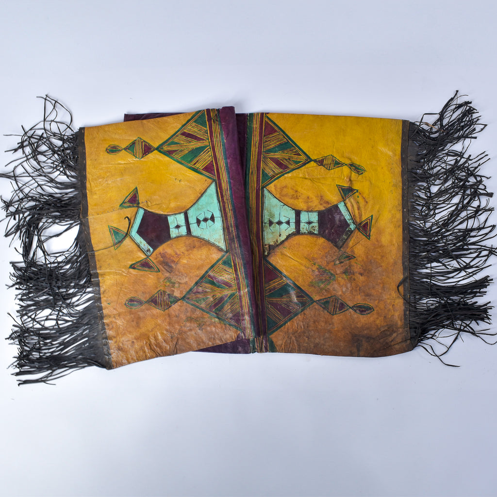 Tuareg Fringed Leather Camel Panel Mali