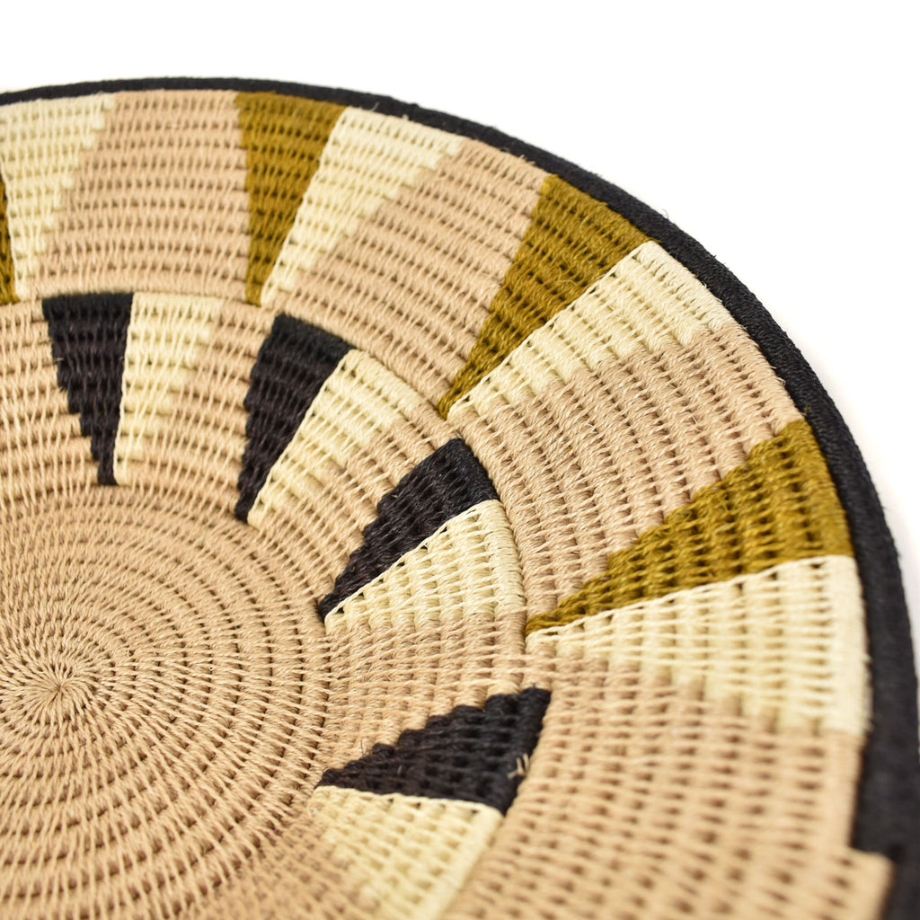 Neutral Agave Sisal Handwoven Basket Eswatini