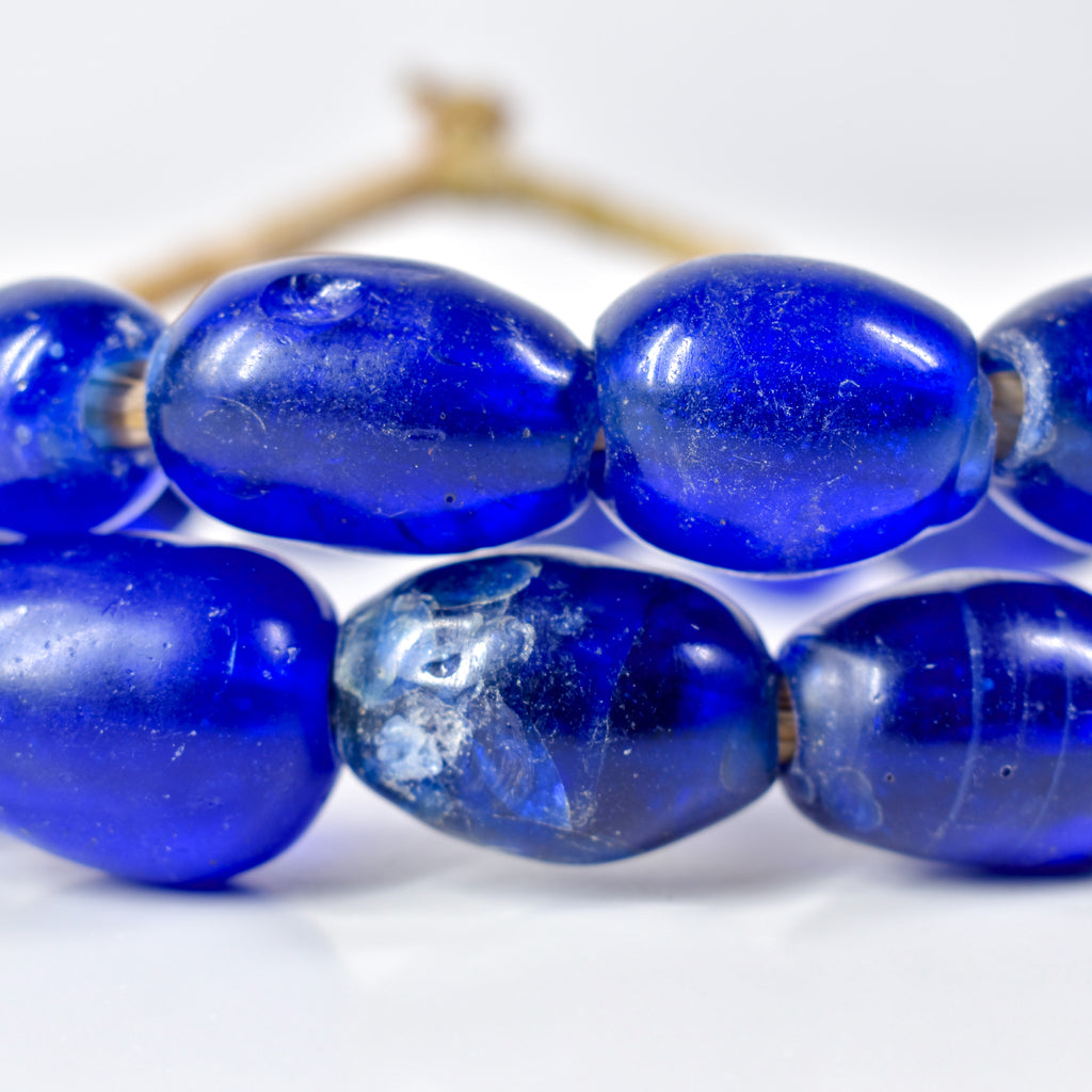 Old European Matched Blue Trade Beads