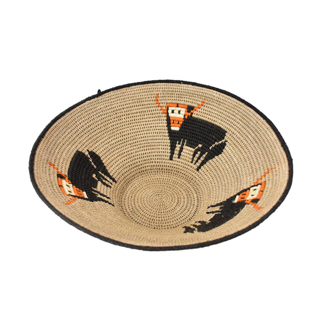 Water Buffalo Agave Sisal Handwoven Basket Eswatini