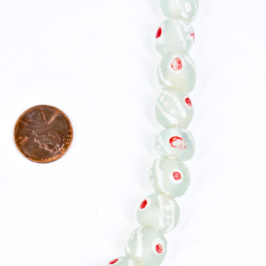 Krobo "Recycled" Powder Glass Patterned Trade Beads