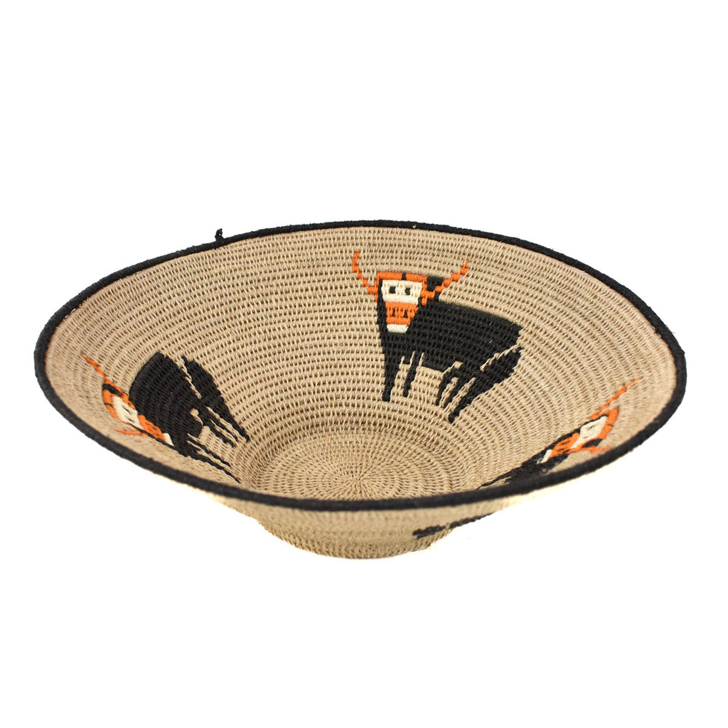 Water Buffalo Agave Sisal Handwoven Basket Eswatini