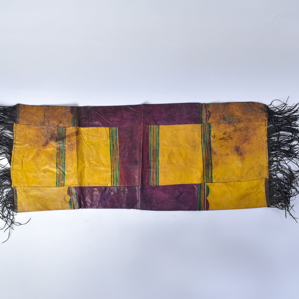 Tuareg Fringed Leather Camel Panel Mali