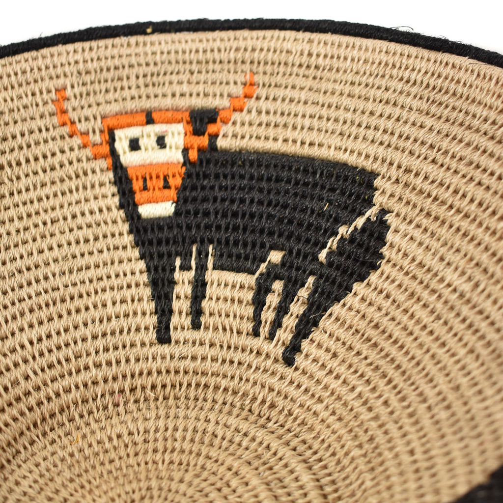 Water Buffalo Agave Sisal Handwoven Basket Eswatini