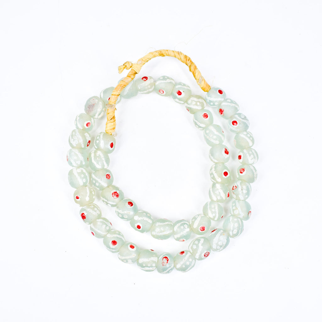 Krobo "Recycled" Powder Glass Patterned Trade Beads