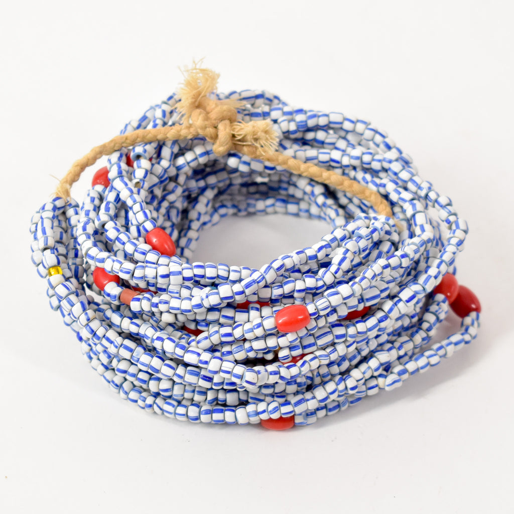 Baule Tamba Striped Bead Necklace