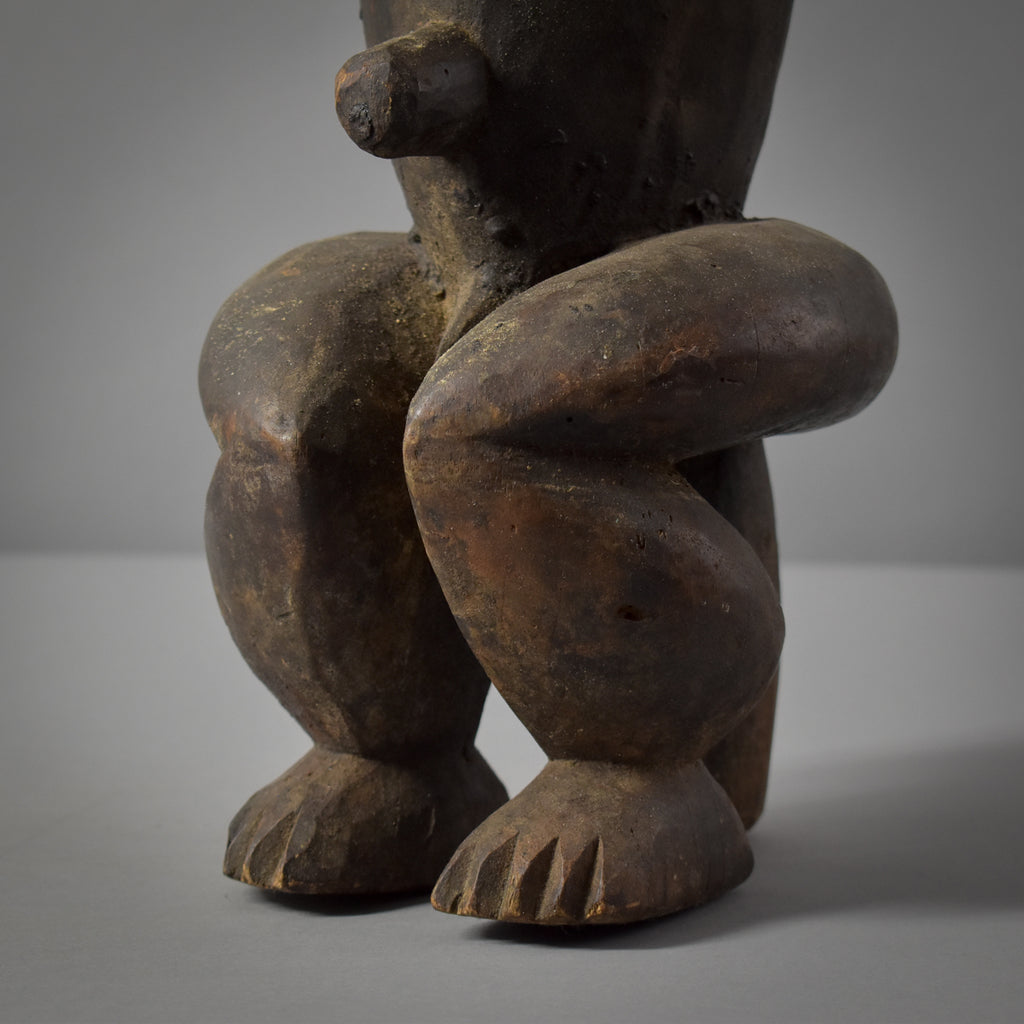 Male Fang Byeri Seated Reliquary Figure Gabon