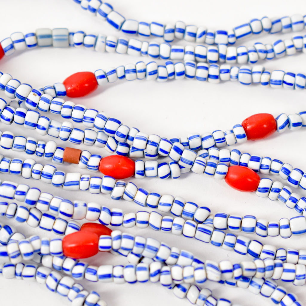 Baule Tamba Striped Bead Necklace