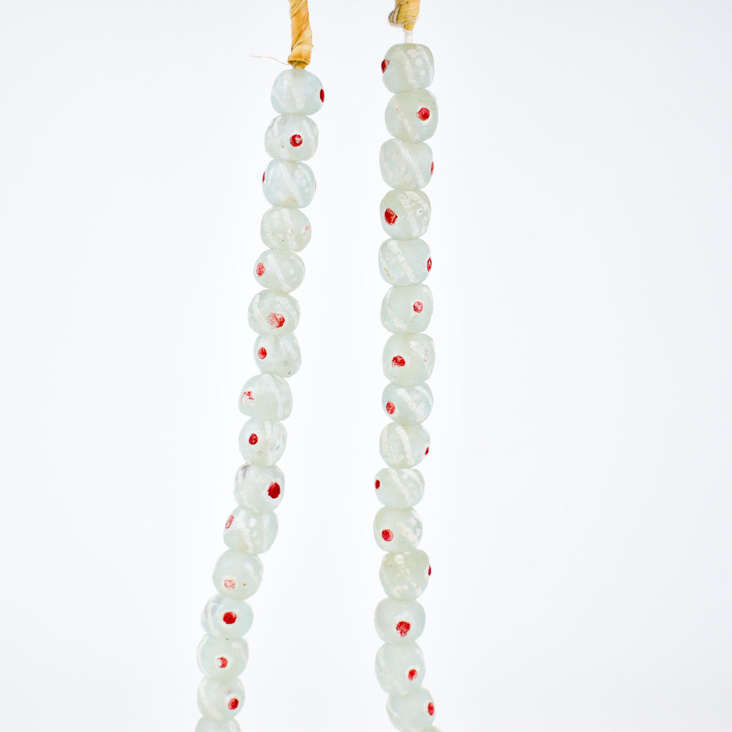 Krobo "Recycled" Powder Glass Patterned Trade Beads