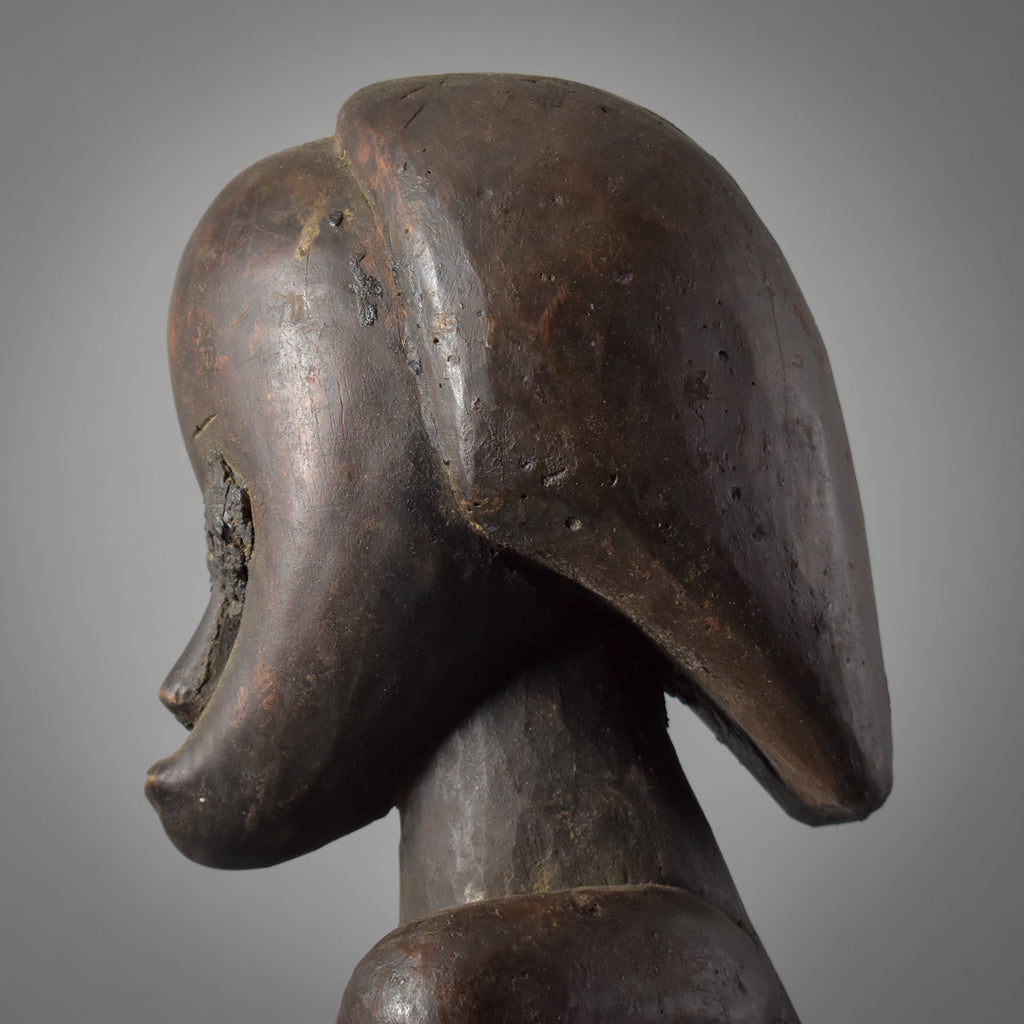 Male Fang Byeri Seated Reliquary Figure Gabon