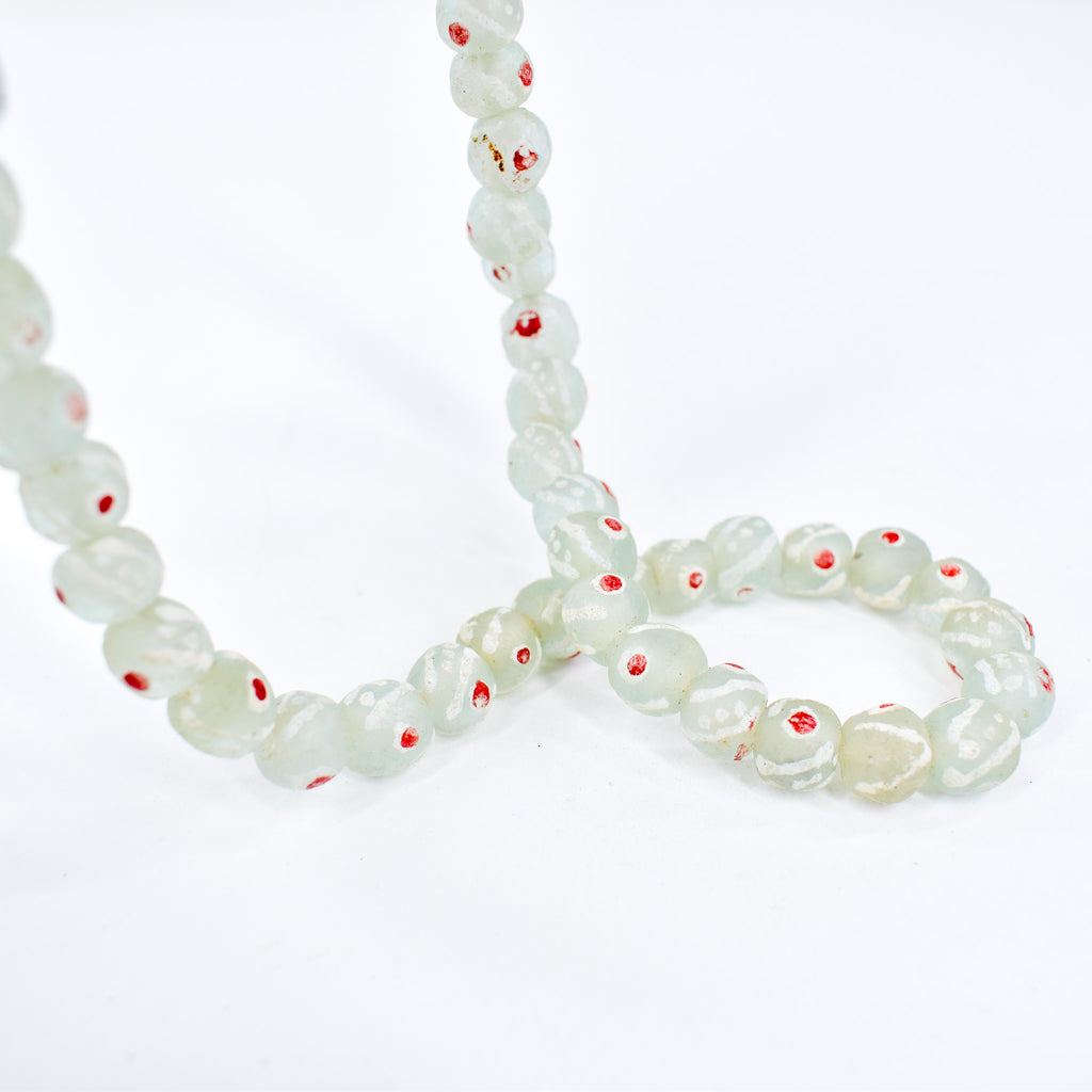 Krobo "Recycled" Powder Glass Patterned Trade Beads