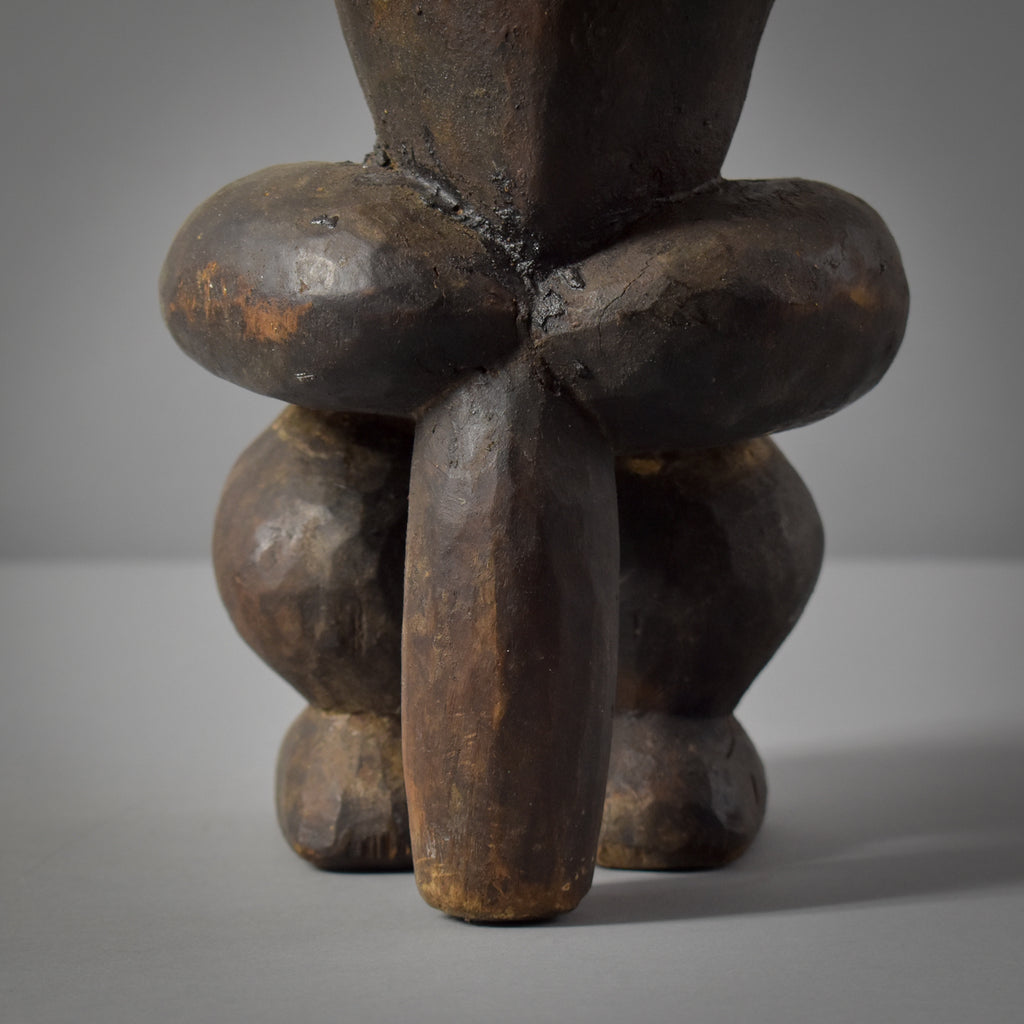 Male Fang Byeri Seated Reliquary Figure Gabon