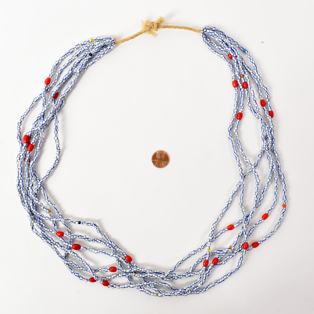 Baule Tamba Striped Bead Necklace