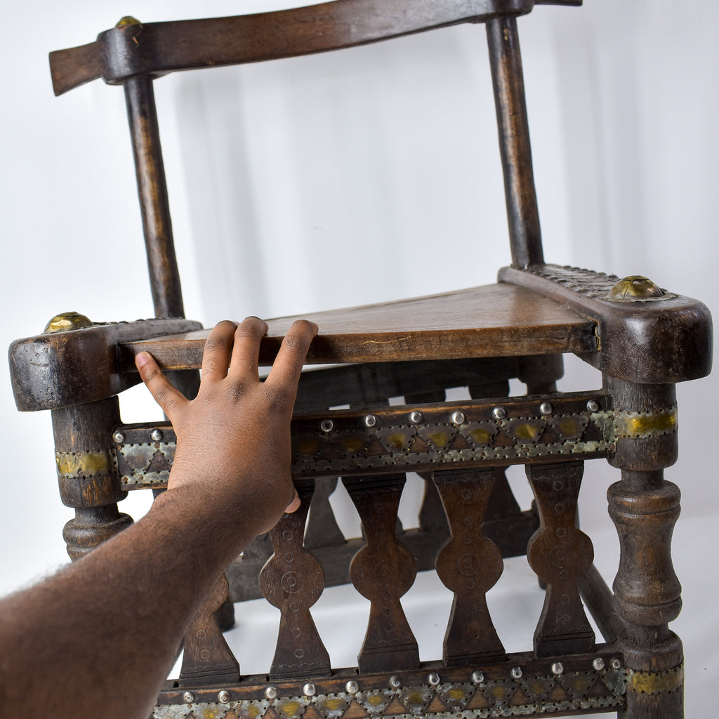 Malinke Senufo Traveling Wooden Chair Guinea