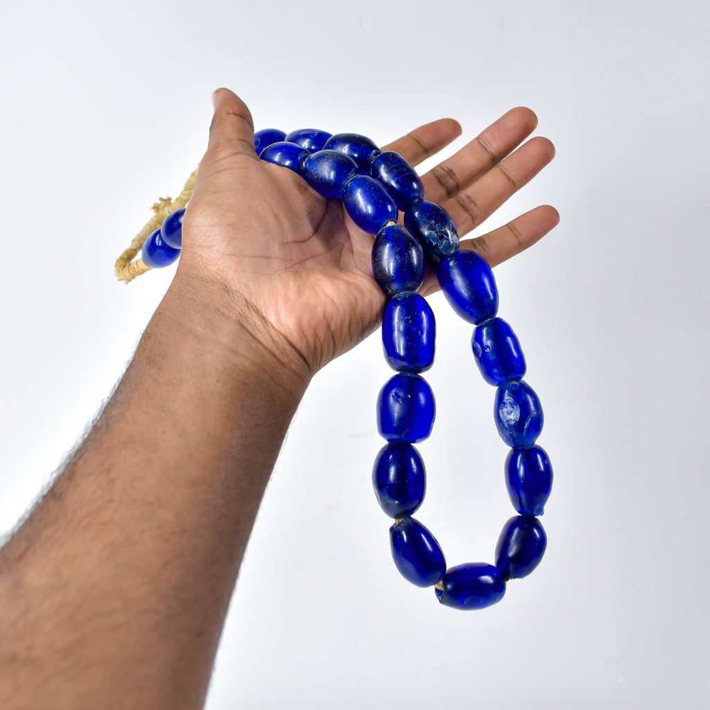 Old European Matched Blue Trade Beads