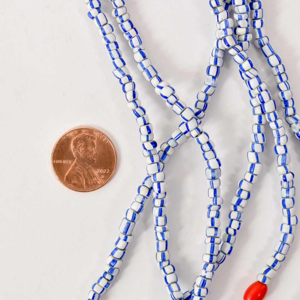 Baule Tamba Striped Bead Necklace