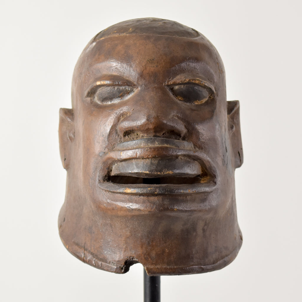 Makonde Wood Carved Helmet Mask Tanzania