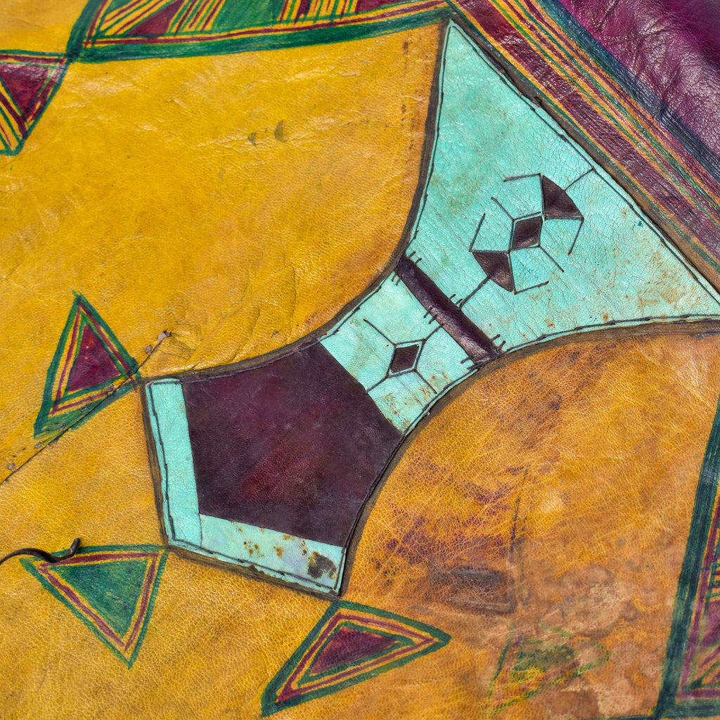 Tuareg Fringed Leather Camel Panel Mali