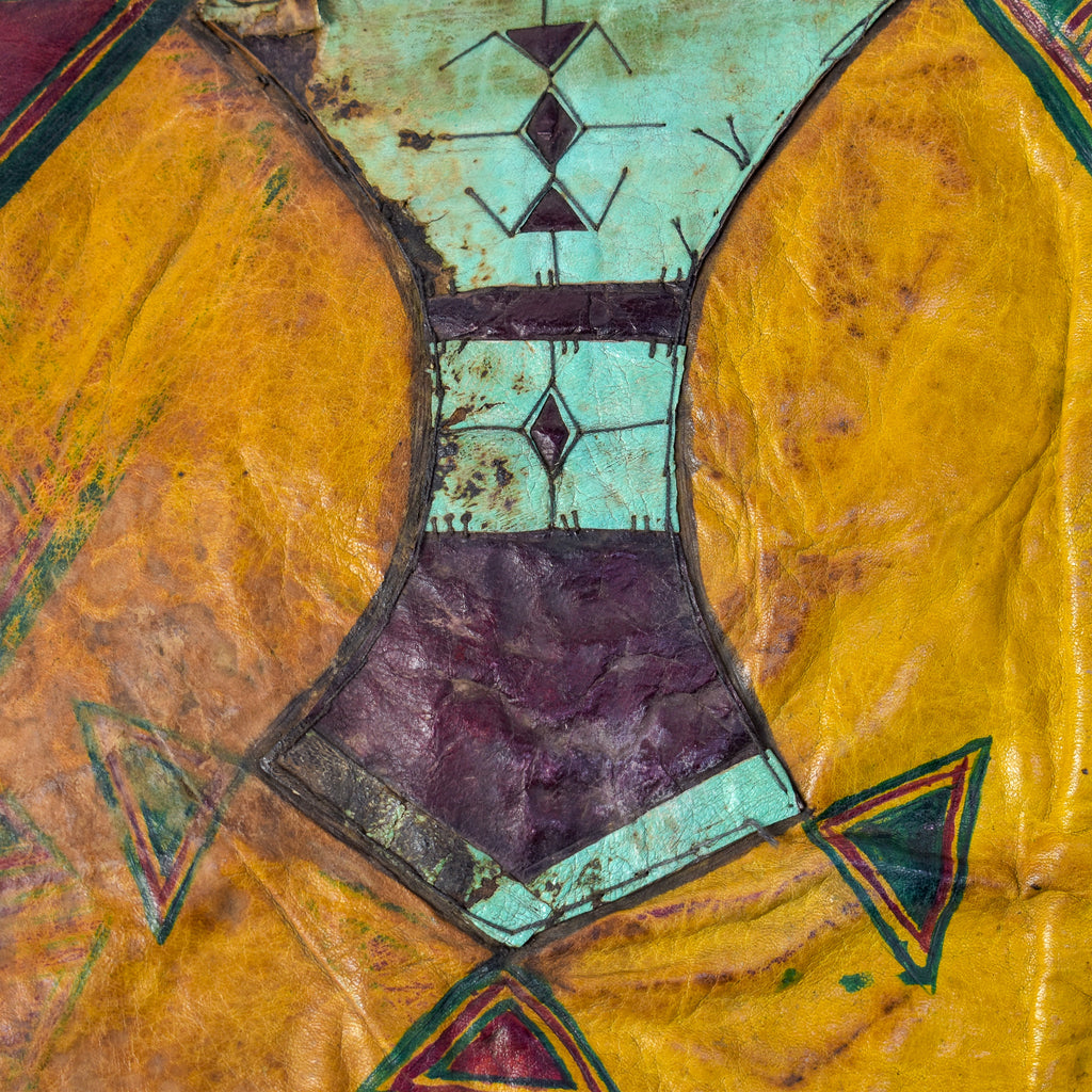 Tuareg Fringed Leather Camel Panel Mali