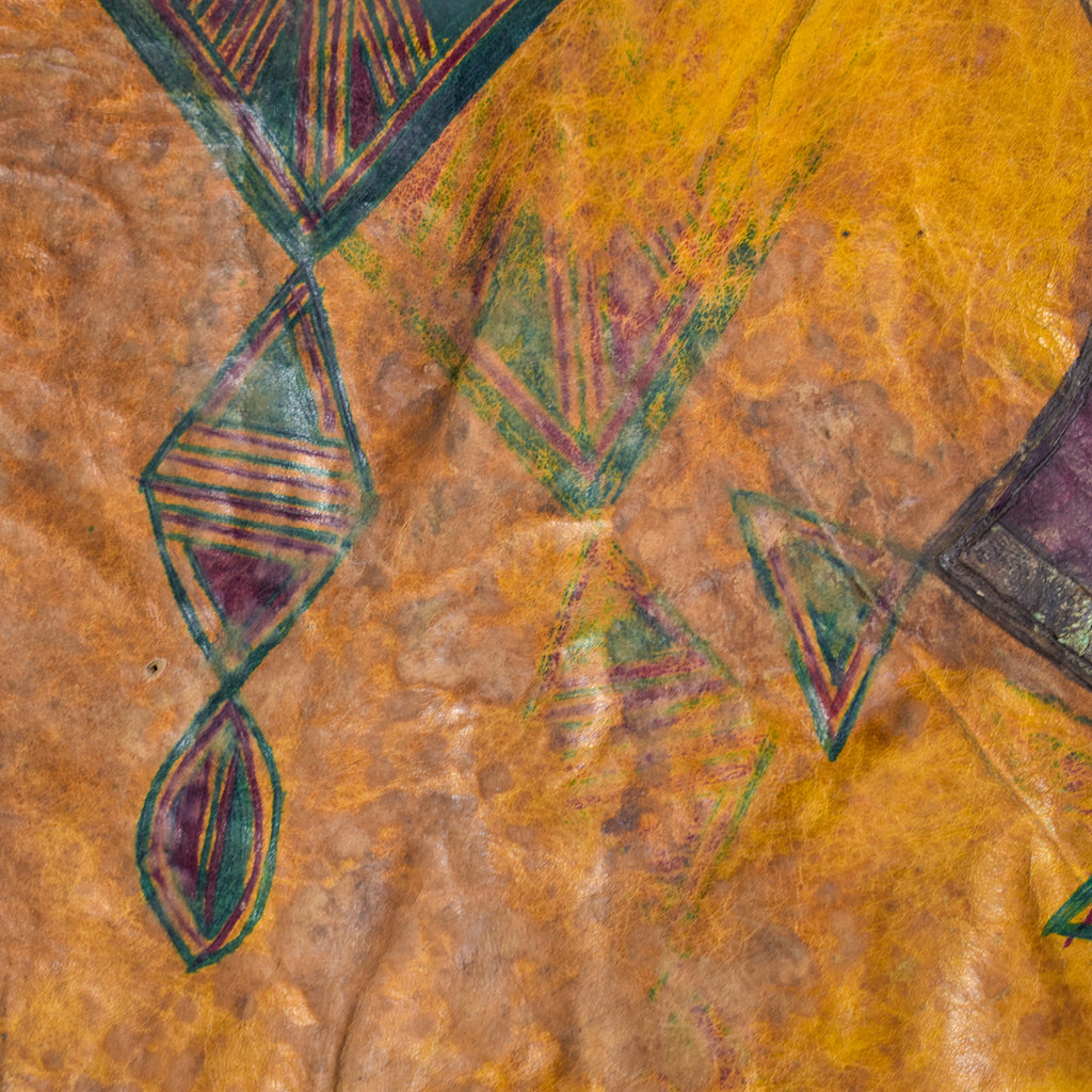 Tuareg Fringed Leather Camel Panel Mali