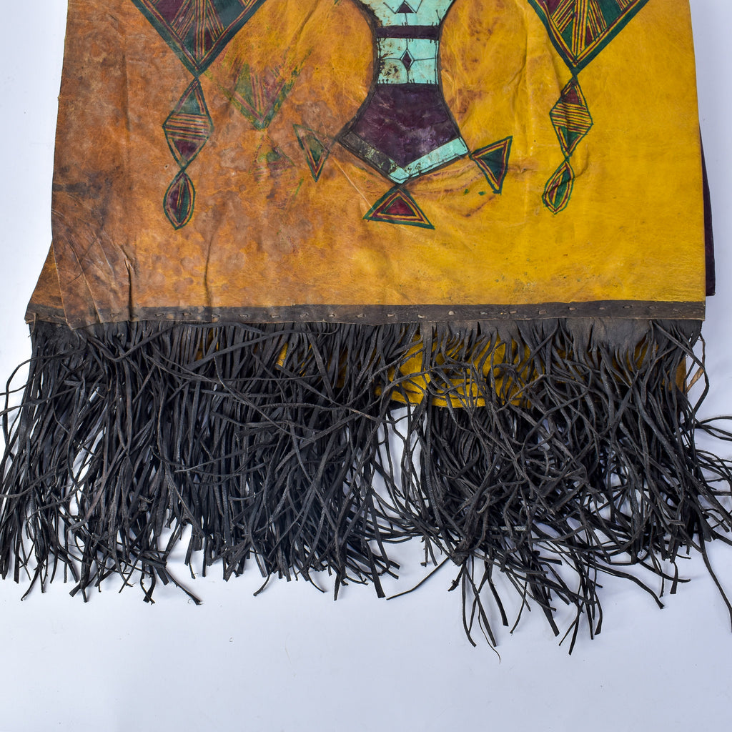 Tuareg Fringed Leather Camel Panel Mali