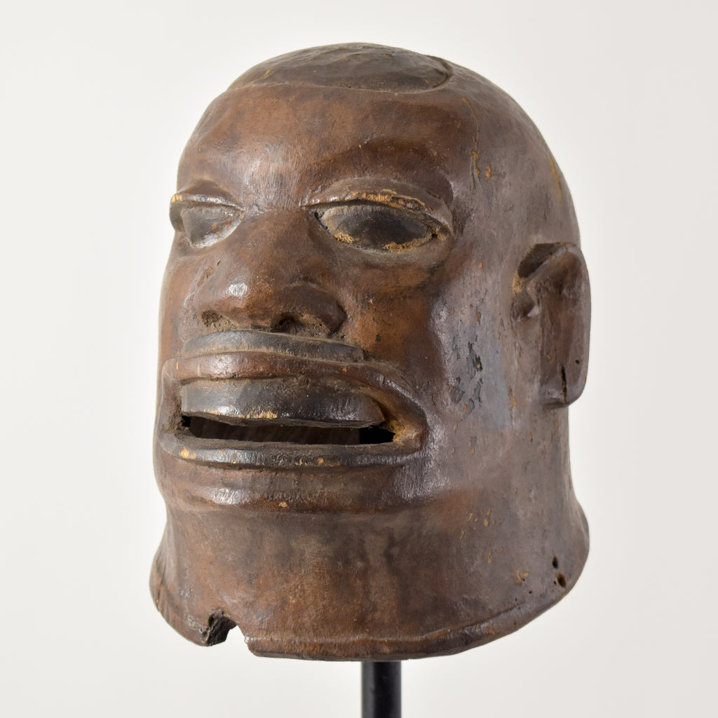 Makonde Wood Carved Helmet Mask Tanzania