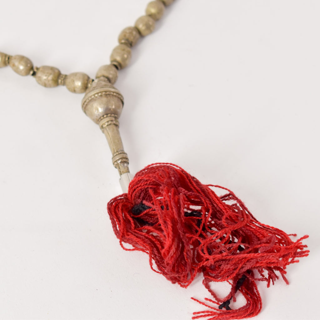 Silver Prayer Beads with Tassel Ethiopia