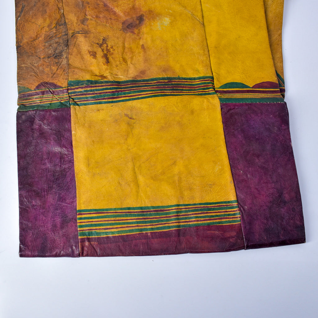 Tuareg Fringed Leather Camel Panel Mali