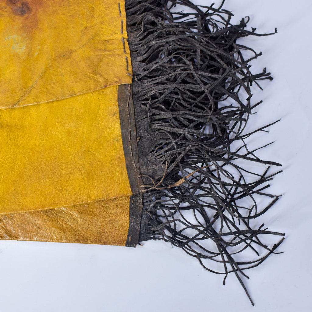 Tuareg Fringed Leather Camel Panel Mali