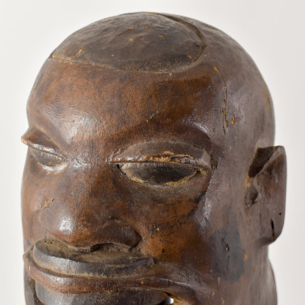 Makonde Wood Carved Helmet Mask Tanzania