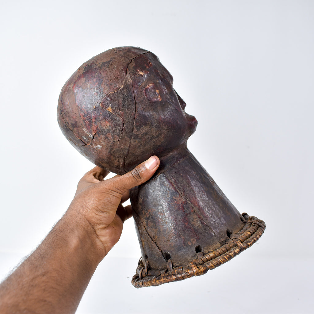 Ekoi Ejagham Leather Wrapped Headcrest Nigeria