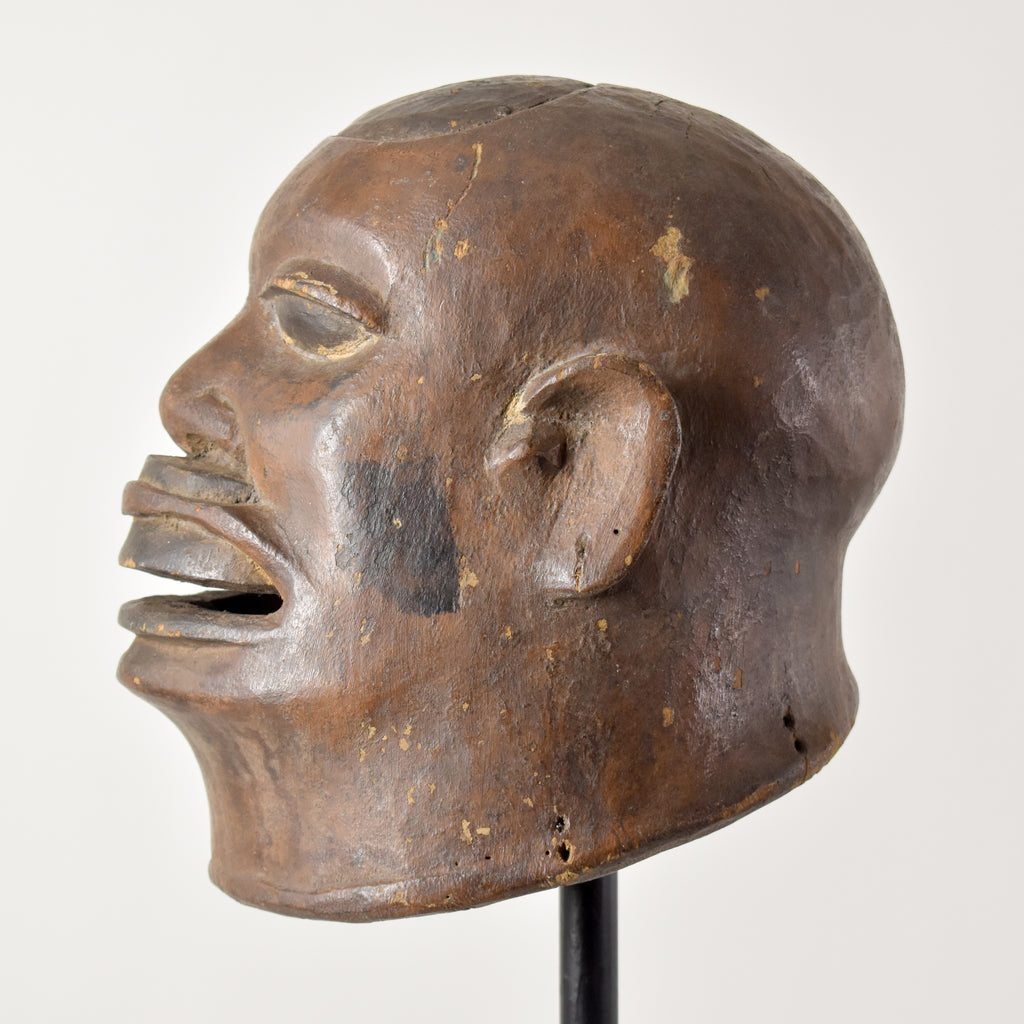 Makonde Wood Carved Helmet Mask Tanzania