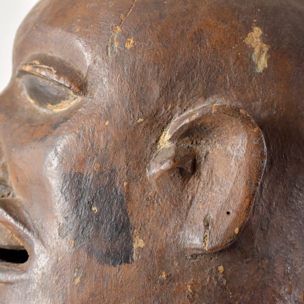 Makonde Wood Carved Helmet Mask Tanzania