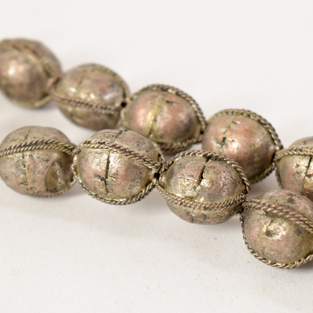 Ethiopian Silver Colored Metal Beads