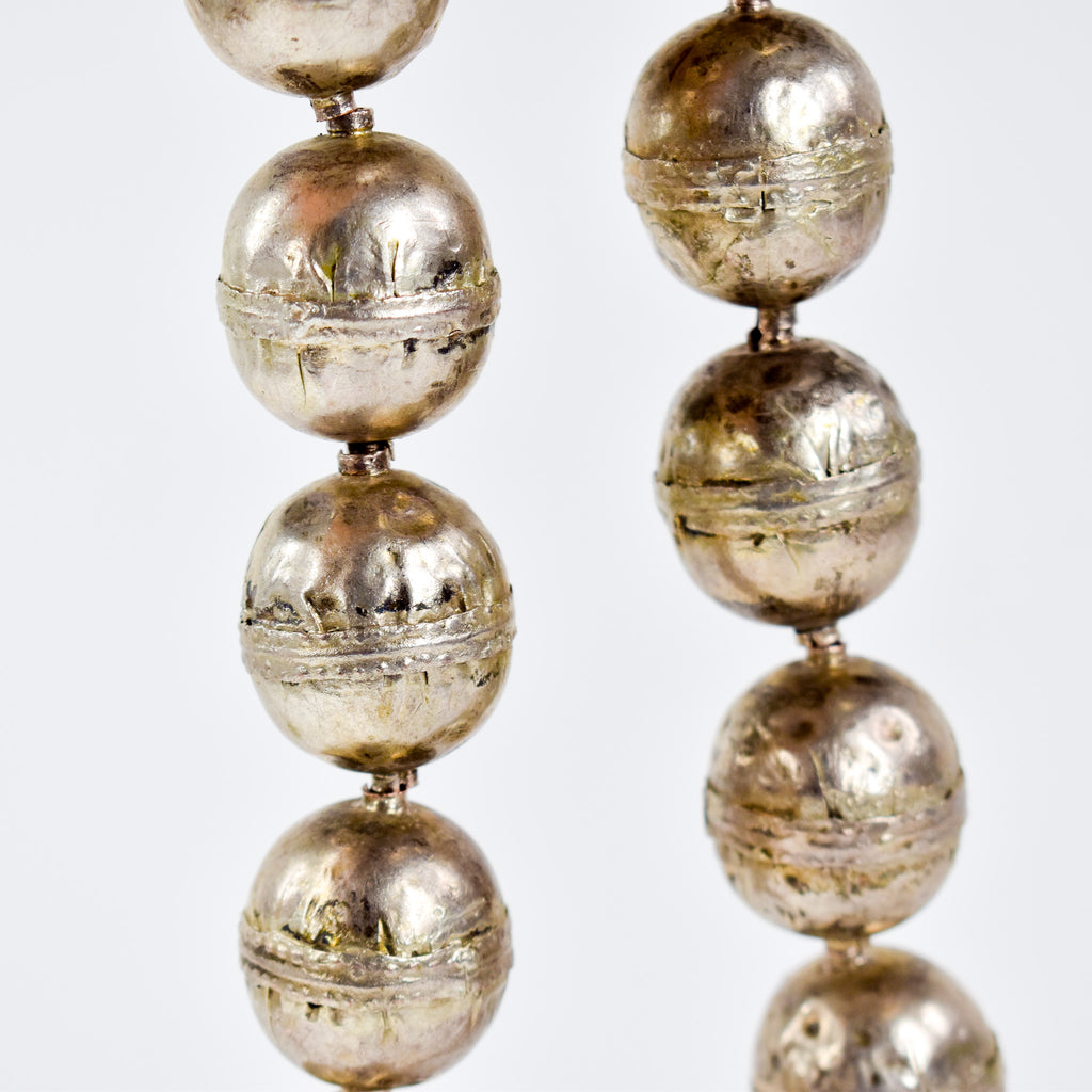 X-Large Ethiopian Silver Colored Metal Beads