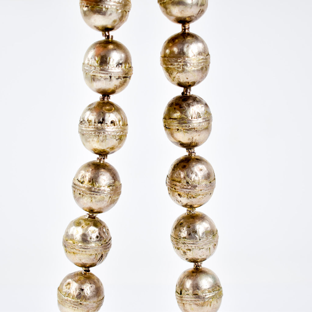 X-Large Ethiopian Silver Colored Metal Beads