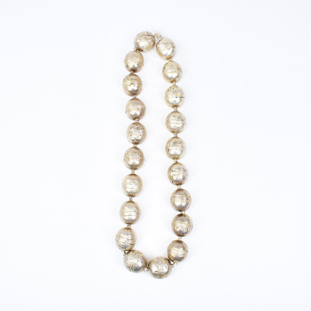 X-Large Ethiopian Silver Colored Metal Beads