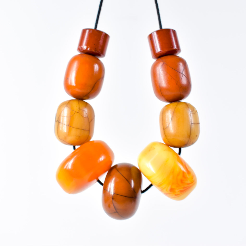 Mixed Faux Amber Trade Beads Henry Collection